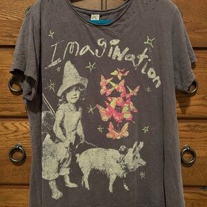Magnolia Pearl Charcoal T-Shirt with Imagination Graphical